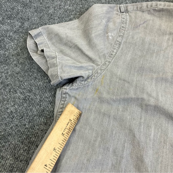 Good Threads Standard Fit grey Button Up Casual Mens Large - Picture 4 of 8